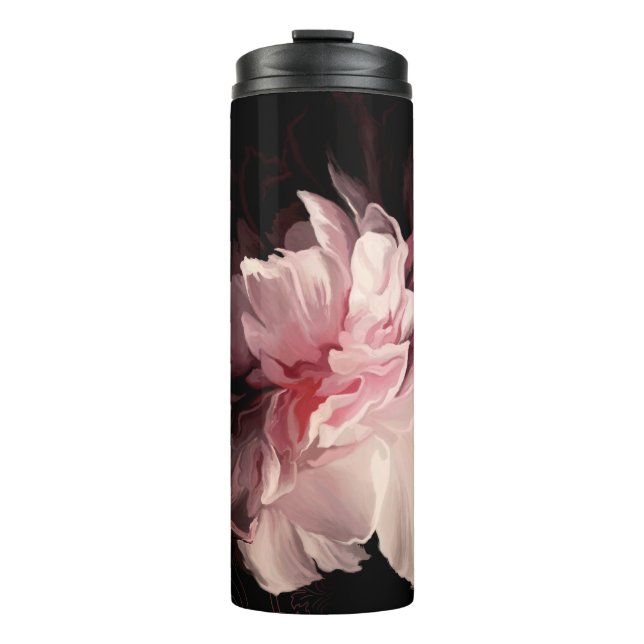Garrafa Térmica Linda flor de pedônia (Frente)