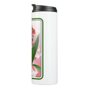 Garrafa Térmica Linda Floral Themed Amaryllis