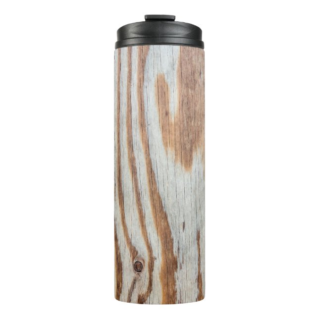 Garrafa Térmica Linda textura de madeira ou fundo abstrato, gr (Frente)