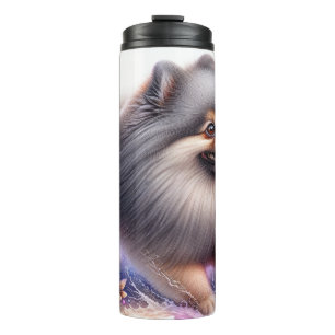 Garrafa Térmica Lindas Rações de Cachorro/ Cachorro Pomerano