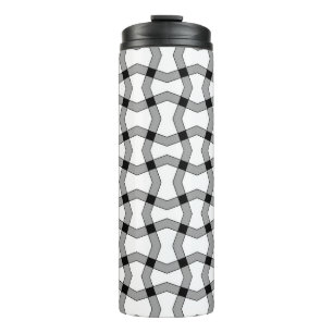 Garrafa Térmica Lindo fundo abstrato ornamental, preto, g