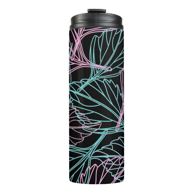 Garrafa Térmica Lindo padrão Folha (Frente)