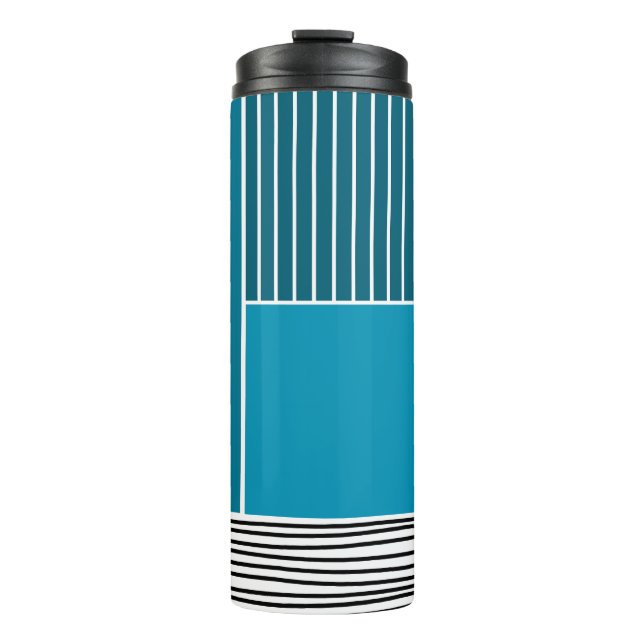 Garrafa Térmica Linhas abstrato (Frente)