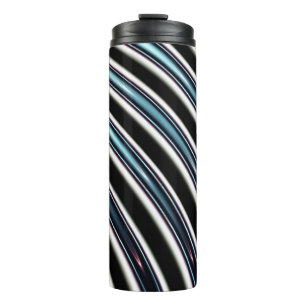 Garrafa Térmica Linhas curvadas perto acima de um Fractal