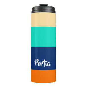 Garrafa Térmica Linhas multicores padronizadas