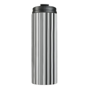 Garrafa Térmica Linhas preto e branco