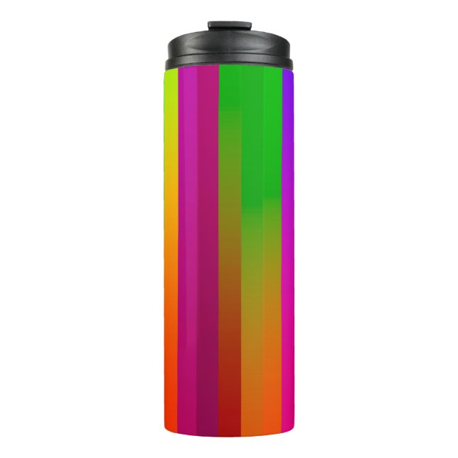 Garrafa Térmica linhas verticais paralelas simples fundo. abstraçã (Frente)