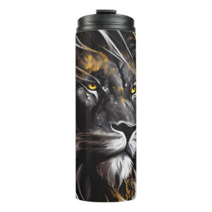 Garrafa Térmica Lion Portrait Animal Painting Willife Adventure