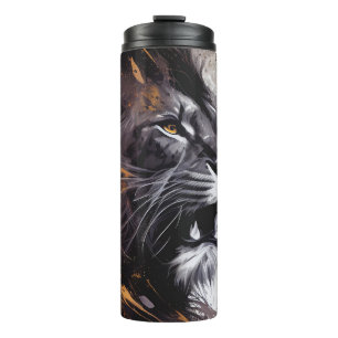 Garrafa Térmica Lion Portrait Animal Painting Willife Adventure