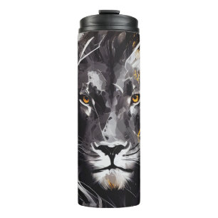 Garrafa Térmica Lion Portrait Animal Painting Willife Adventure