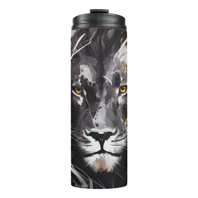 Garrafa Térmica Lion Portrait Animal Painting Willife Adventure (Frente)