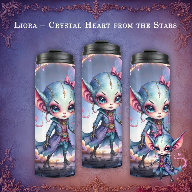 Garrafa Térmica Liora – Coração de Cristal das Estrelas  (Criador carregado)