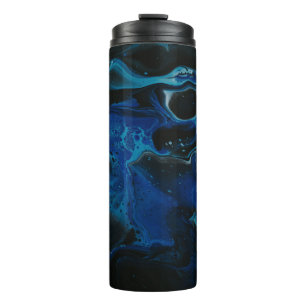 Garrafa Térmica Líquido psicodélico azul escuro