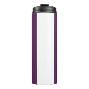 Garrafa Térmica Listras castanhas, roxas e brancas