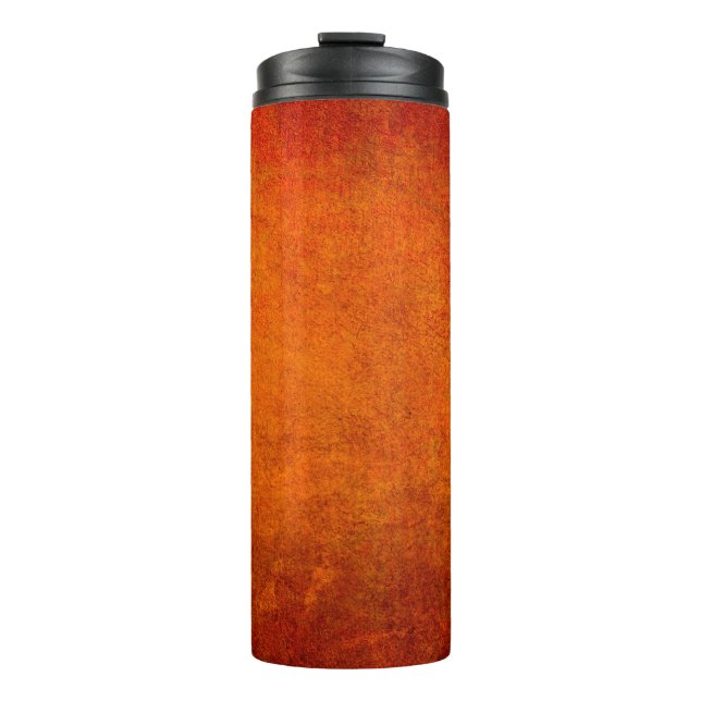 Garrafa Térmica Livro de fundo criativo, capa abstrata, envelhecid (Frente)