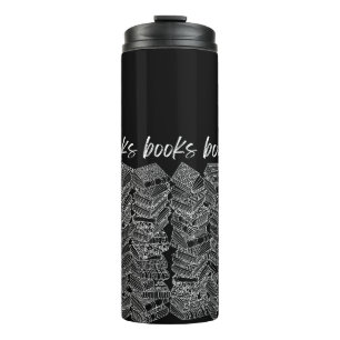 Garrafa Térmica livros livros caneca de viagem
