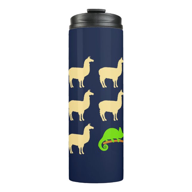 Garrafa Térmica Llama Llama Llama Llama Llama Chameleon (Frente)