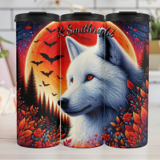 Garrafa Térmica Lobo Branco da Lua Cheia