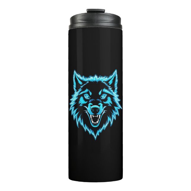 Garrafa Térmica Lobo Neon (Frente)