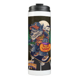GARRAFA TÉRMICA LOBO NO HALLOWEEN