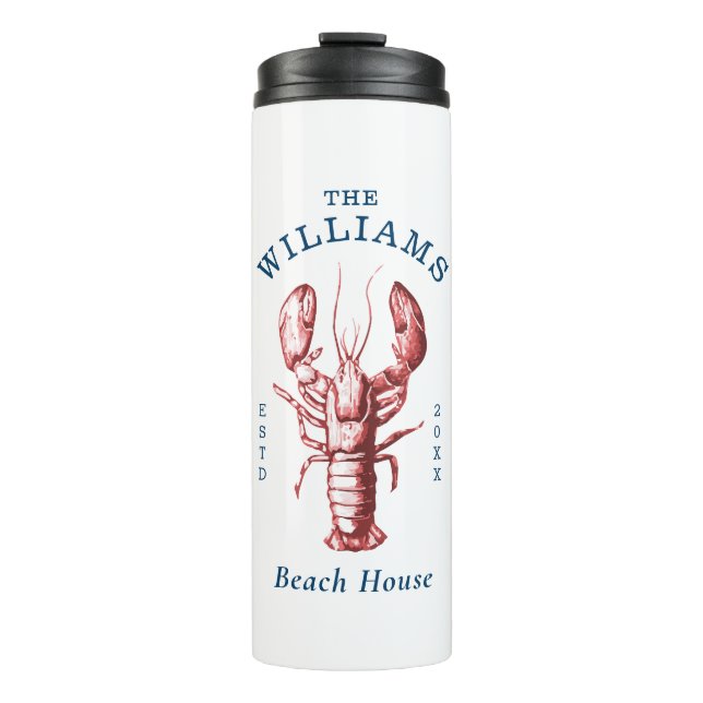 Garrafa Térmica Lobster Costeiro Beach House (Frente)