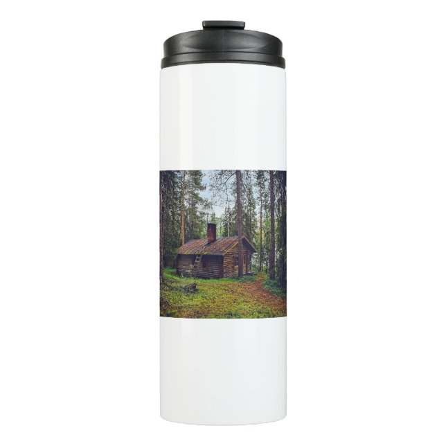 Garrafa Térmica Login Cabine Casa residencial Finlândia Paisagem (Frente)