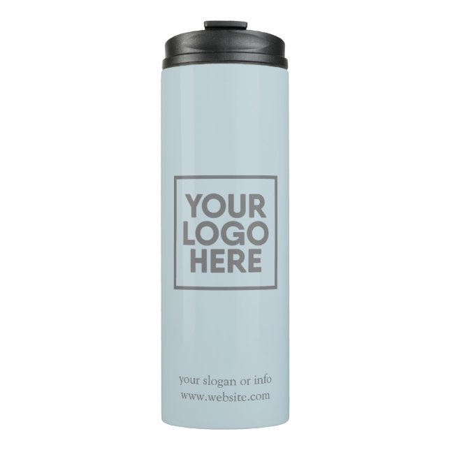 Garrafa Térmica Logo | Empresa empresarial Termo minimalista (Frente)