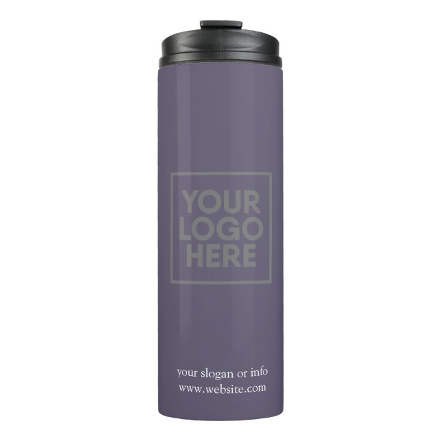 Garrafa Térmica Logo | Empresa empresarial Termo minimalista (Frente)