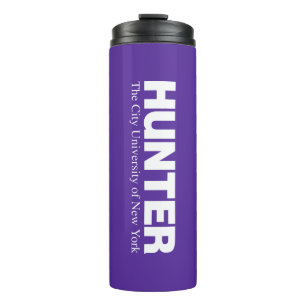 Garrafa Térmica Logotipo Acadêmico Hunter College CUNY