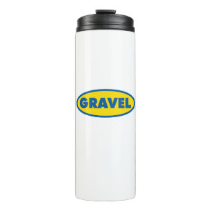 Garrafa Térmica Logotipo Amarelo de Ciclo de Gravação