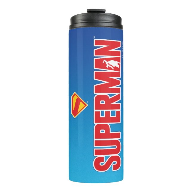Garrafa Térmica Logotipo clássico do Super-Homem (Frente)