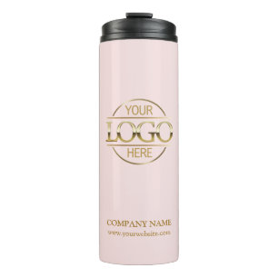Garrafa Térmica Logotipo comercial da empresa do Promocional rosa 