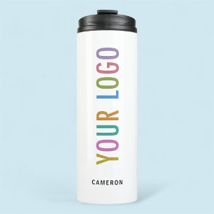Garrafa Térmica Logotipo da White Steel Thermal Tumbler Company 12