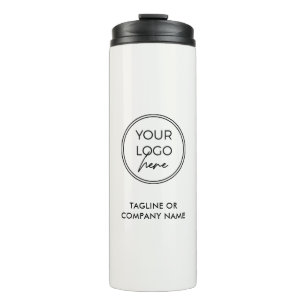Garrafa Térmica Logotipo de texto personalizado simples em aço ino
