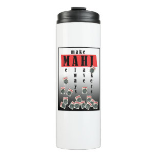 Garrafa Térmica logotipo dos palhaços do mahjong