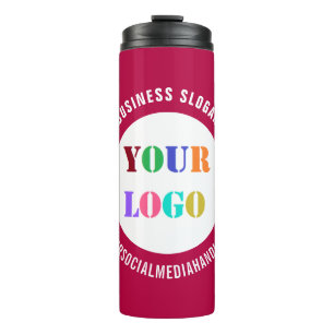 Garrafa Térmica Logotipo e texto da empresa personalizados Tumbler