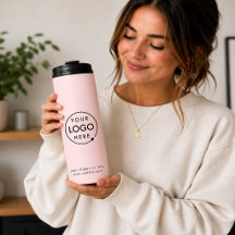 Logotipo Empresarial | Rosa Corado Minimalista Mod