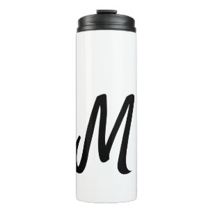 Garrafa Térmica logotipo monograma mínimo simples personalizado de