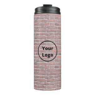Garrafa Térmica Logotipo personalizado muralha marrom