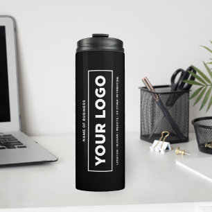 Garrafa Térmica Logotipo Vertical Negrito Personalizado para Negóc