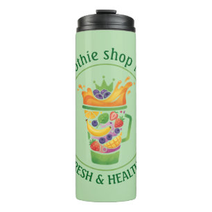 Garrafa Térmica Loja de Suco Tropical e Suco de Smoothie