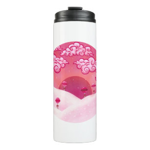 Garrafa Térmica Lolipps e nuvens bonito