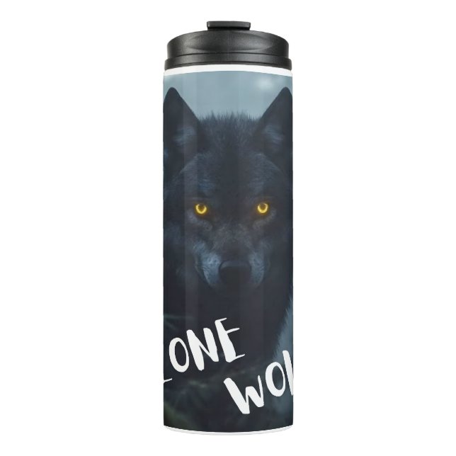 Garrafa Térmica LONE wolf design (Frente)