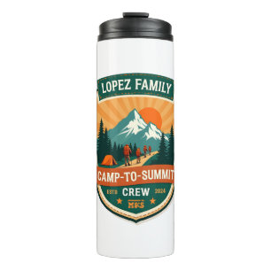 Garrafa Térmica Lopez Family Acampamento-Para-Cume Equipe Vintage