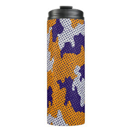 Garrafa Térmica Louisiana State Purple Gold Stylish Camo Pattern