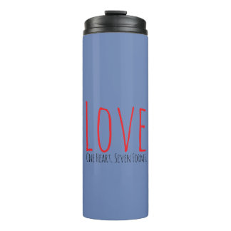 Garrafa Térmica Love - One Heart. Seven Forms Thermal Tumbler