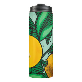 Garrafa Térmica Lovely Lemons Thermal Tumbler Full Wrap Design