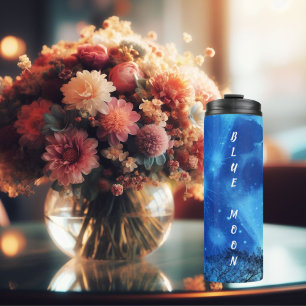 Garrafa Térmica Lua Super Azul no Céu