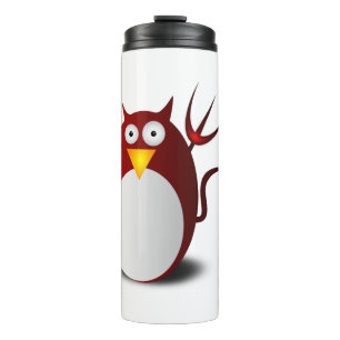 Garrafa Térmica Lúcifer do Diabo do Tux Ubuntu do Penguin Linux