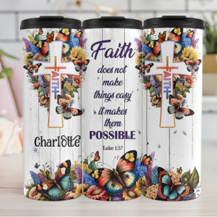 Garrafa Térmica Luke 1:37 Fé torna as coisas possíveis